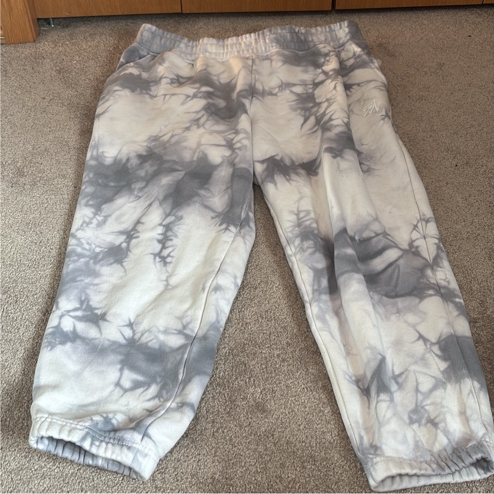 Gray Tie-Dye Women’s Joggers